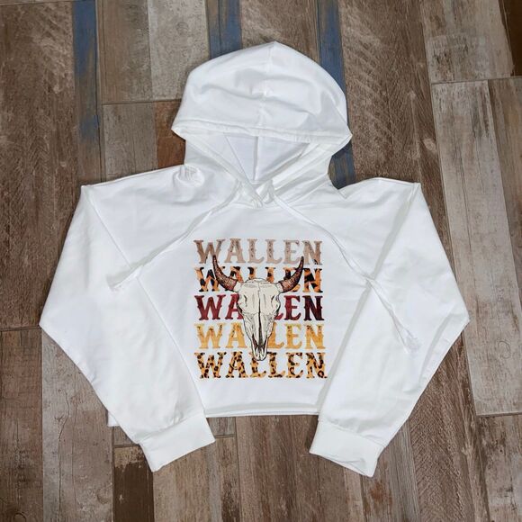 Morgan Wallen Cropped Hoodie Concert T Shirt - Picture 1 of 6